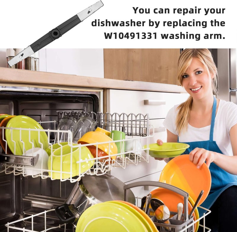HLTIT WPW10491331 Dishwasher Lower Spray Arm for Whirlpool, Amana, Ikea Dishwasher Replaces W10491331, PS11755592, 2312843 - Image 5